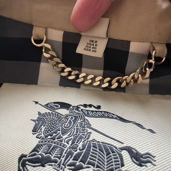 Burberry Prorsum Leather Trimmed Trench Sz6 - Picture 4 of 13